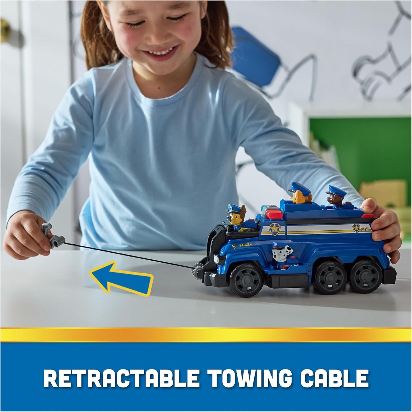 Large Scale Vehicle with Exclusive Chase, Marshall, Skye, Rubble, Rocky