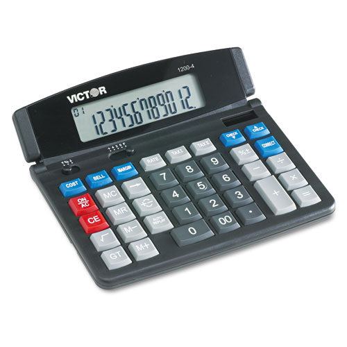 1200-4 Business Desktop Calculator, 12-Digit LCD