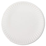 White Paper Plates, 9" dia, 100/Pack