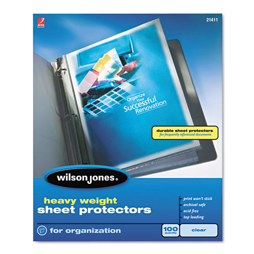 Heavyweight Top-Loading Sheet Protectors, Letter, 100/Box