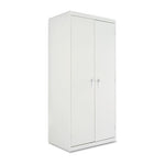 Assembled 78" High Heavy-Duty Welded Storage Cabinet, Four Adjustable Shelves, 36w x 24d, Light Gray