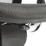 Alera EQ Series Ergonomic Multifunction Mid-Back Mesh Chair, Supports Up to 250 lb, Black Seat/Back, Aluminum Base