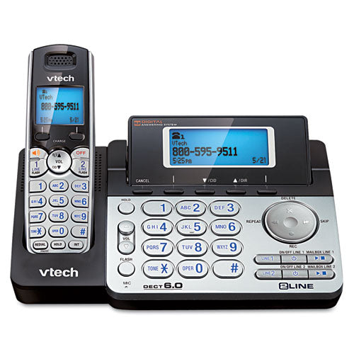 Two-Line Expandable Cordless Phone with Answering System