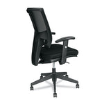 Alera Epoch Series Fabric Mesh Multifunction Chair, Supports Up to 275 lb, 17.63" to 22.44" Seat Height, Black