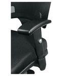 Alera Epoch Series Fabric Mesh Multifunction Chair, Supports Up to 275 lb, 17.63" to 22.44" Seat Height, Black