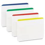 Lined Tabs, 1/5-Cut, Assorted Colors, 2" Wide, 24/Pack