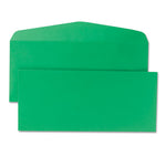 Colored Envelope, #10, Commercial Flap, Gummed Closure, 4.13 x 9.5, Green, 25/Pack