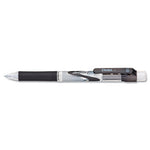 .e-Sharp Mechanical Pencil, 0.5 mm, HB (#2), Black Lead, Black Barrel, Dozen