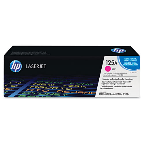 HP 125A, (CB543A) Magenta Original LaserJet Toner Cartridge