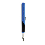 Retract-A-Blade Knife, #11 Blade, 5.25" Plastic Handle, Blue/Black