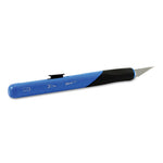 Retract-A-Blade Knife, #11 Blade, 5.25" Plastic Handle, Blue/Black