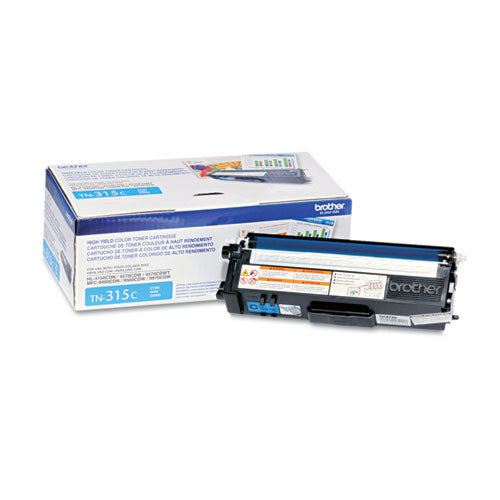 TN315C High-Yield Toner, 3,500 Page-Yield, Cyan