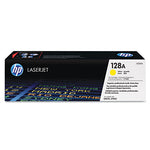 HP 128A, (CE322A) Yellow Original LaserJet Toner Cartridge