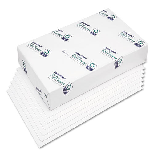 7530010338891 SKILCRAFT Xerographic Paper, 92 Bright, 3-Hole Punch, 20 lb Bond Weight, 8.5 x 11, White, 500/Ream, 10 Reams/CT