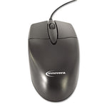 Mid-Size Optical Mouse, USB 2.0, Left/Right Hand Use, Black