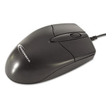 Mid-Size Optical Mouse, USB 2.0, Left/Right Hand Use, Black