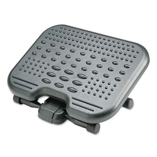 7195015909071, SKILCRAFT Kensington SoleMassage Ergonomic Footrest, 17w x 13d x 6.5h, Black