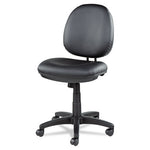 Alera Interval Series Swivel/Tilt Task Chair, Bonded Leather Seat/Back, Up to 275 lb, 18.11" to 23.22" Seat Height, Black