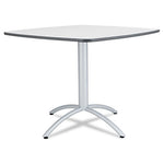 CafeWorks Cafe-Height Table, Square, 36" x 36" x 30", Gray/Silver