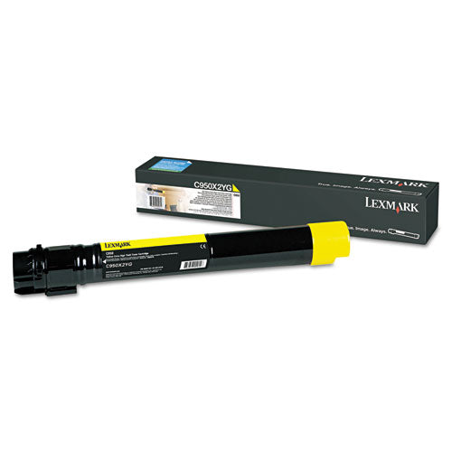 C950X2YG Extra High-Yield Toner, 22,000 Page-Yield, Yellow