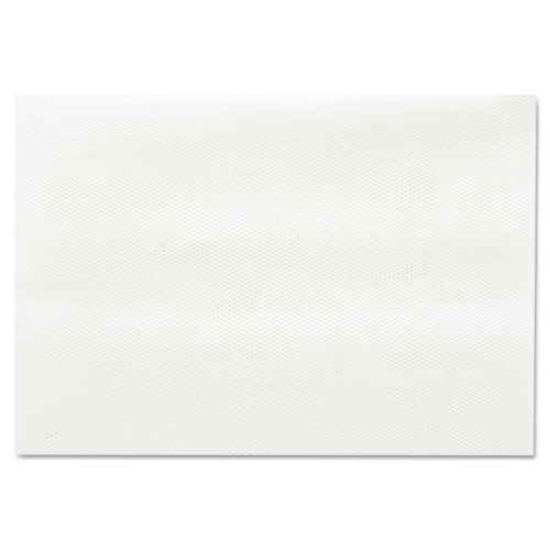 Masslinn Shop Towels, 1-Ply, 12 x 17, Unscented, White, 100/Pack, 12 Packs/Carton