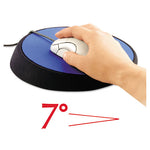 Wrist Aid Ergonomic Circular Mouse Pad, 9" dia., Cobalt