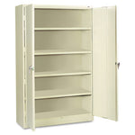 Assembled Jumbo Steel Storage Cabinet, 48w x 24d x 78h, Putty