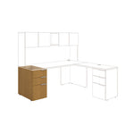 Voi Support Pedestal, Left or Right, 3-Drawers: Box/Box/File, Legal/Letter, Harvest, 16" x 30" x 28.5"