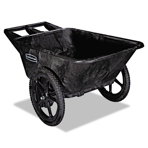 Big Wheel Agriculture Wheelbarrow, 300 lb Capacity, 32.75" x 58" x 28.25", Black