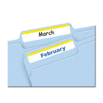 Printable 4" x 6" - Permanent File Folder Labels, 0.69 x 3.44, White, 7/Sheet, 36 Sheets/Pack, (5209)