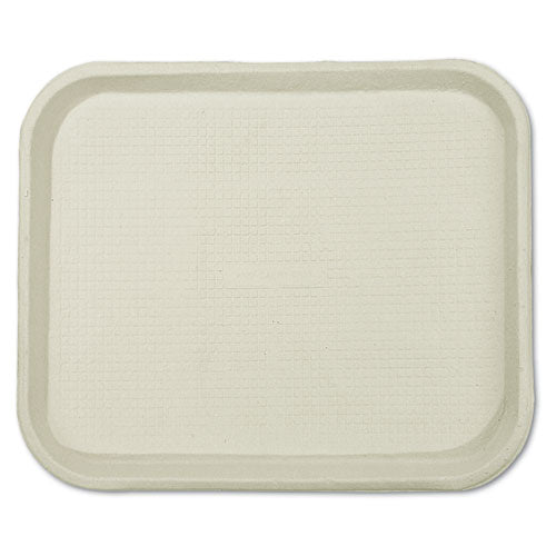 Savaday Molded Fiber Food Trays, 1-Compartment, 9 x 12 x 1, White, Paper, 250/Carton