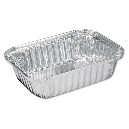 Aluminum Oblong Pan, 1.5-lb Capacity, 5.13 x 7.06 x 1.69, Silver, 500/Carton