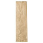 Liquor-Takeout Quart-Sized Paper Bags, 35 lb Capacity, 4.25" x 2.5" x 16", Kraft, 500 Bags