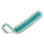 HYGEN Dust Mop Heads With Fringe, Green, 48", Microfiber