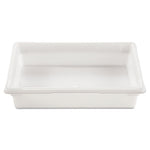 Food/Tote Boxes, 8.5 gal, 26 x 18 x 6, White, Plastic