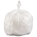 High-Density Commercial Can Liners Value Pack, 33 gal, 14 mic, 33" x 39", Clear, 25 Bags/Roll, 10 Interleaved Rolls/Carton