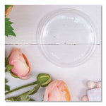 Non-Vented Cup Lids. Fits 10 oz to 14 oz Foam Cups, 6 oz to 8 oz Food Containers, 6 oz Bowls; Clear, 1,000/Carton