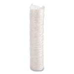 Sip Thru Lids, Fits 10 oz to 14 oz Foam Cups, Plastic, White, 100/Pack, 10 Packs/Carton