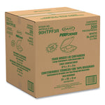 Foam Hinged Lid Container, Performer Perforated Lid, 3-Compartment, 9 x 9.4 x 3, White, 100/Bag, 2 Bag/Carton