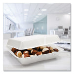 Foam Hinged Lid Containers, 9.25 x 9.5 x 3, 200/Carton