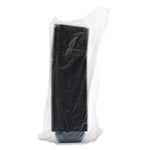 PresentaBowls Pro Black Square Bowls, 12 oz, 5 x 5 x 2, Black, Plastic, 63/Bag, 8 Bags/Carton