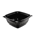 PresentaBowls Pro Black Square Bowls, 12 oz, 5 x 5 x 2, Black, Plastic, 63/Bag, 8 Bags/Carton