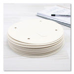Vented Paper Finger-Pull Lids, Fits 53 oz Buckets, White, 600/Carton