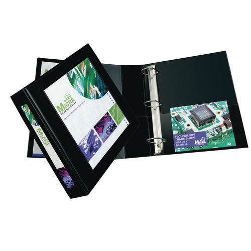 7510017035693 SKILCRAFT Framed Slant-D Ring View Binder, 3 Rings, 3" Capacity, 11 x 8.5, Black