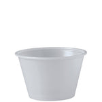Polystyrene Portion Cups, 4 oz, Translucent, 250/Bag, 10 Bags/Carton