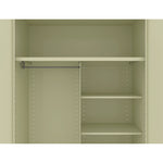 Jumbo Combination Steel Storage Cabinet, 48w x 24d x 78h, Putty