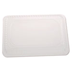 Plastic Dome Lids, Fits Oblong Pans 2061/2062, 8.25 x 5.88, Clear, 500/Carton