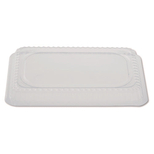 Plastic Dome Lids, Fits Oblong Pans 2061/2062, 8.25 x 5.88, Clear, 500/Carton