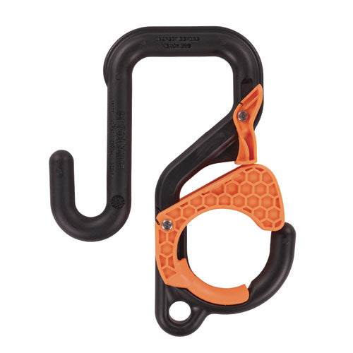 Squids 3178 Locking Aerial Bucket Hook, Tethering Pt, 9.06 x 7.09 x 2.17, Black/Orange, Support 40 lbs, Ships in 1-3 Bus Days