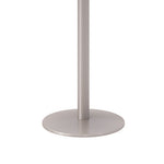 Pedestal Bistro Table with Four Yellow Kool Series Barstools, Round, 36"Dia x 41h, Designer White